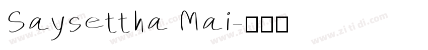 Saysettha Mai字体转换